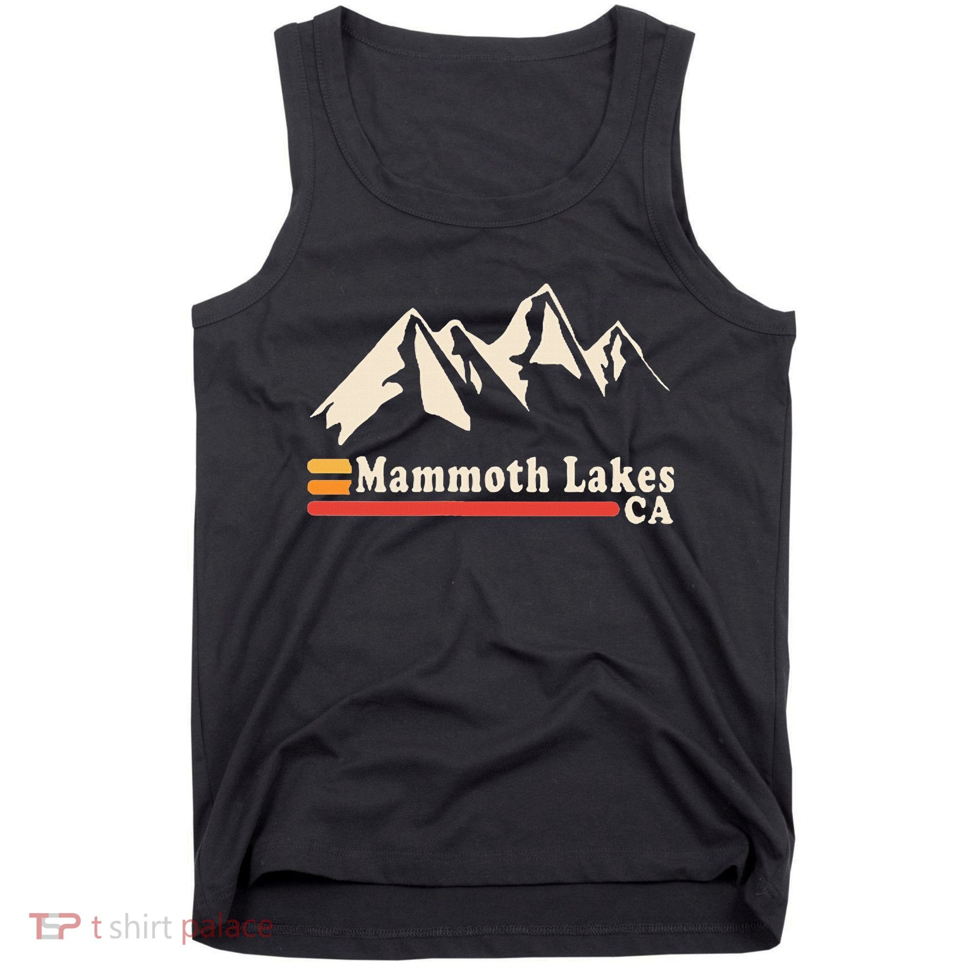 Retro Mammoth Lakes California Ca Mountain Ski Tank Top