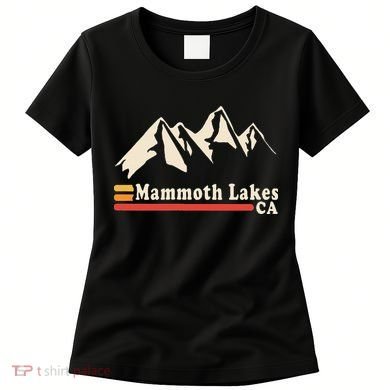 Retro Mammoth Lakes California Ca Mountain Ski Women's T-Shirt