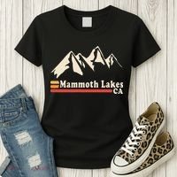 Retro Mammoth Lakes California Ca Mountain Ski Women's T-Shirt thumb 3
