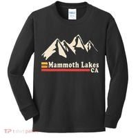 Retro Mammoth Lakes California Ca Mountain Ski Kids Long Sleeve Shirt thumb 0