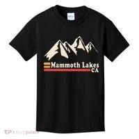 Retro Mammoth Lakes California Ca Mountain Ski Kids T-Shirt thumb 0