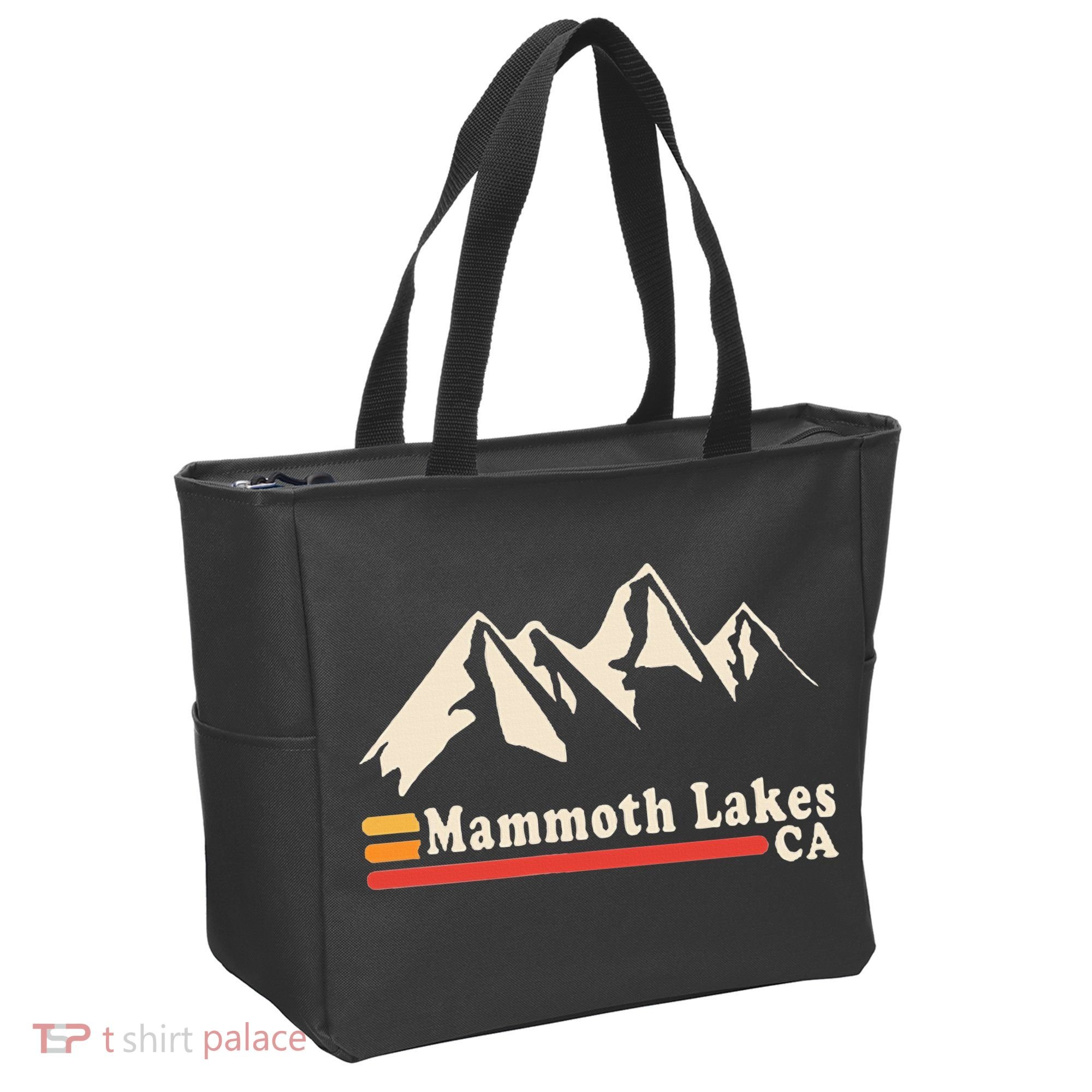Retro Mammoth Lakes California Ca Mountain Ski Tote Bag