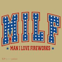 Retro Milf Man I Love Fireworks Funny American 4th Of July Hoodie thumb 2