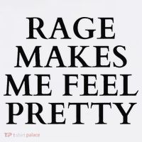 Rage Makes Me Feel Pretty Funny Feminism Slogan Angry Humor Beanie thumb 2