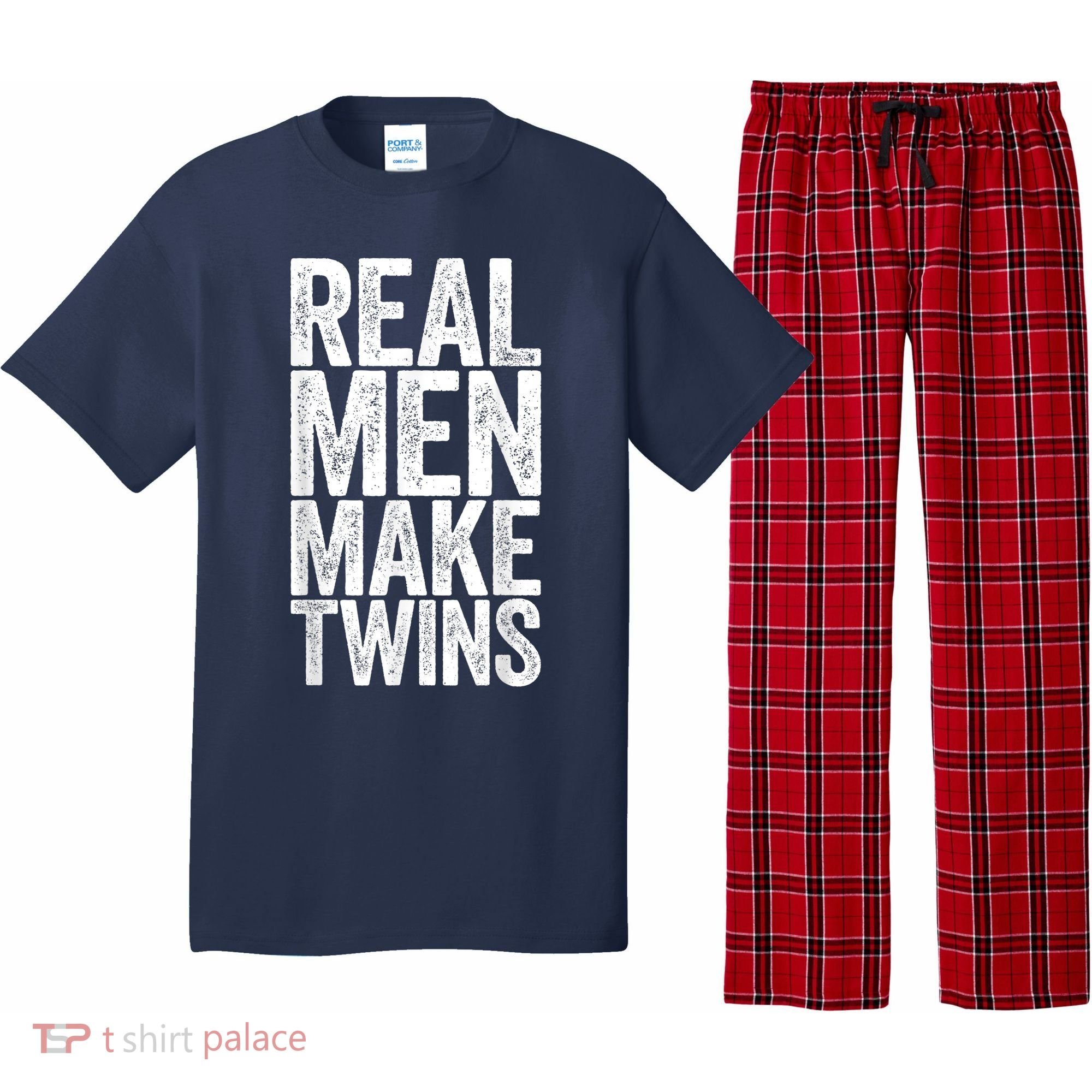 Real Men Make Twins Father's Day Shirt Pajama Set
