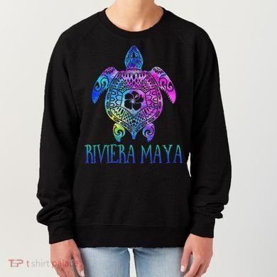 Riviera Maya Mexico Tie Dye Sea Turtle Vacation  Women's Sweatshirt