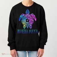 Riviera Maya Mexico Tie Dye Sea Turtle Vacation  Women's Sweatshirt thumb 0
