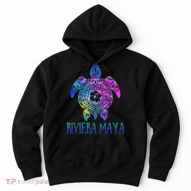 Riviera Maya Mexico Tie Dye Sea Turtle Vacation  Hoodie