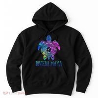 Riviera Maya Mexico Tie Dye Sea Turtle Vacation  Hoodie thumb 0