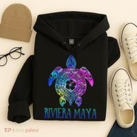 Riviera Maya Mexico Tie Dye Sea Turtle Vacation  Hoodie thumb 4