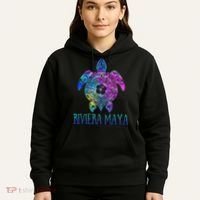 Riviera Maya Mexico Tie Dye Sea Turtle Vacation  Hoodie thumb 5