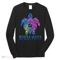 Riviera Maya Mexico Tie Dye Sea Turtle Vacation  Long Sleeve Shirt thumb 0
