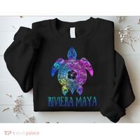 Riviera Maya Mexico Tie Dye Sea Turtle Vacation  Sweatshirt thumb 2