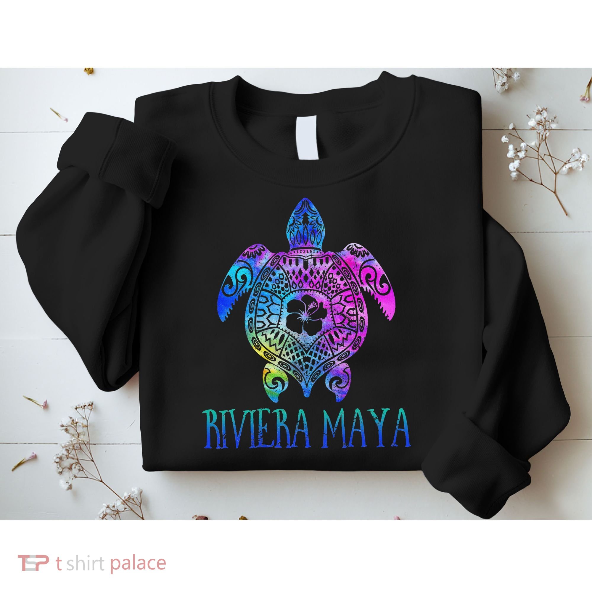 Riviera Maya Mexico Tie Dye Sea Turtle Vacation  Sweatshirt