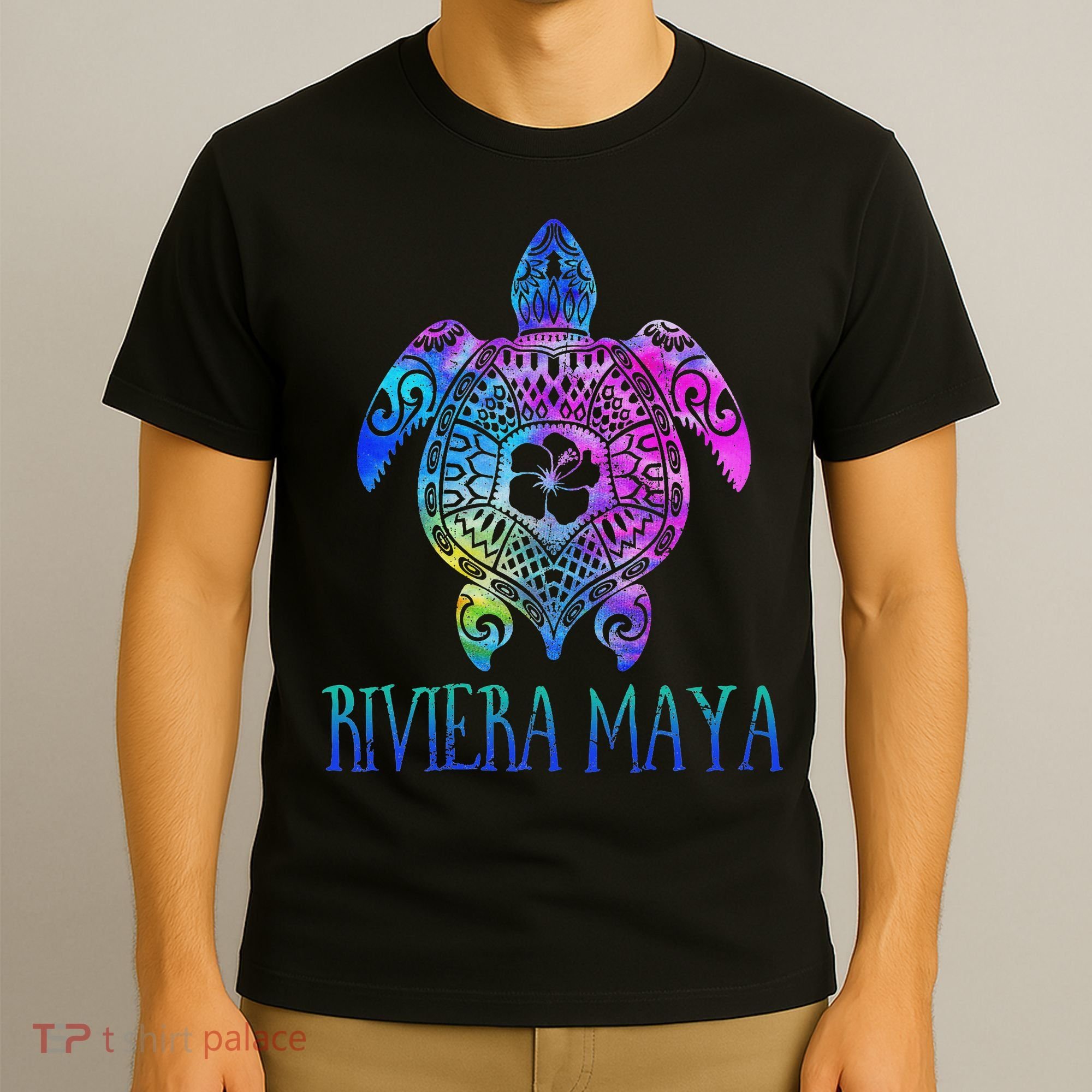 Riviera Maya Mexico Tie Dye Sea Turtle Vacation  T-Shirt