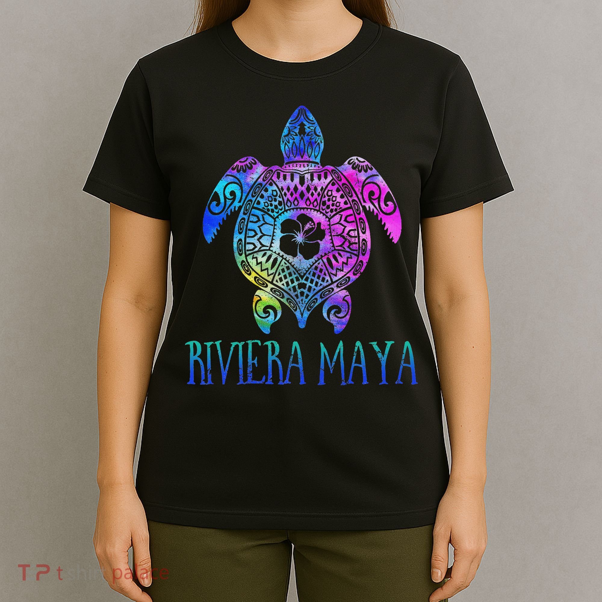 Riviera Maya Mexico Tie Dye Sea Turtle Vacation  T-Shirt