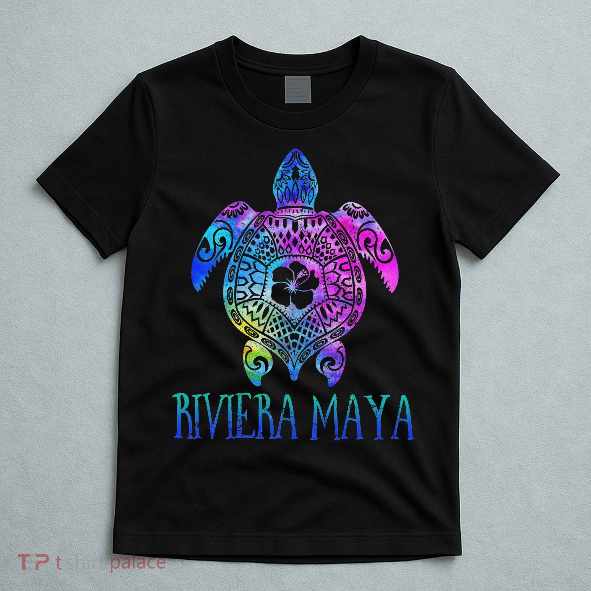 Riviera Maya Mexico Tie Dye Sea Turtle Vacation  T-Shirt