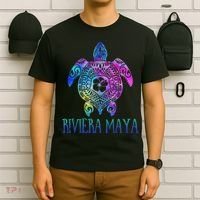 Riviera Maya Mexico Tie Dye Sea Turtle Vacation  T-Shirt thumb 6