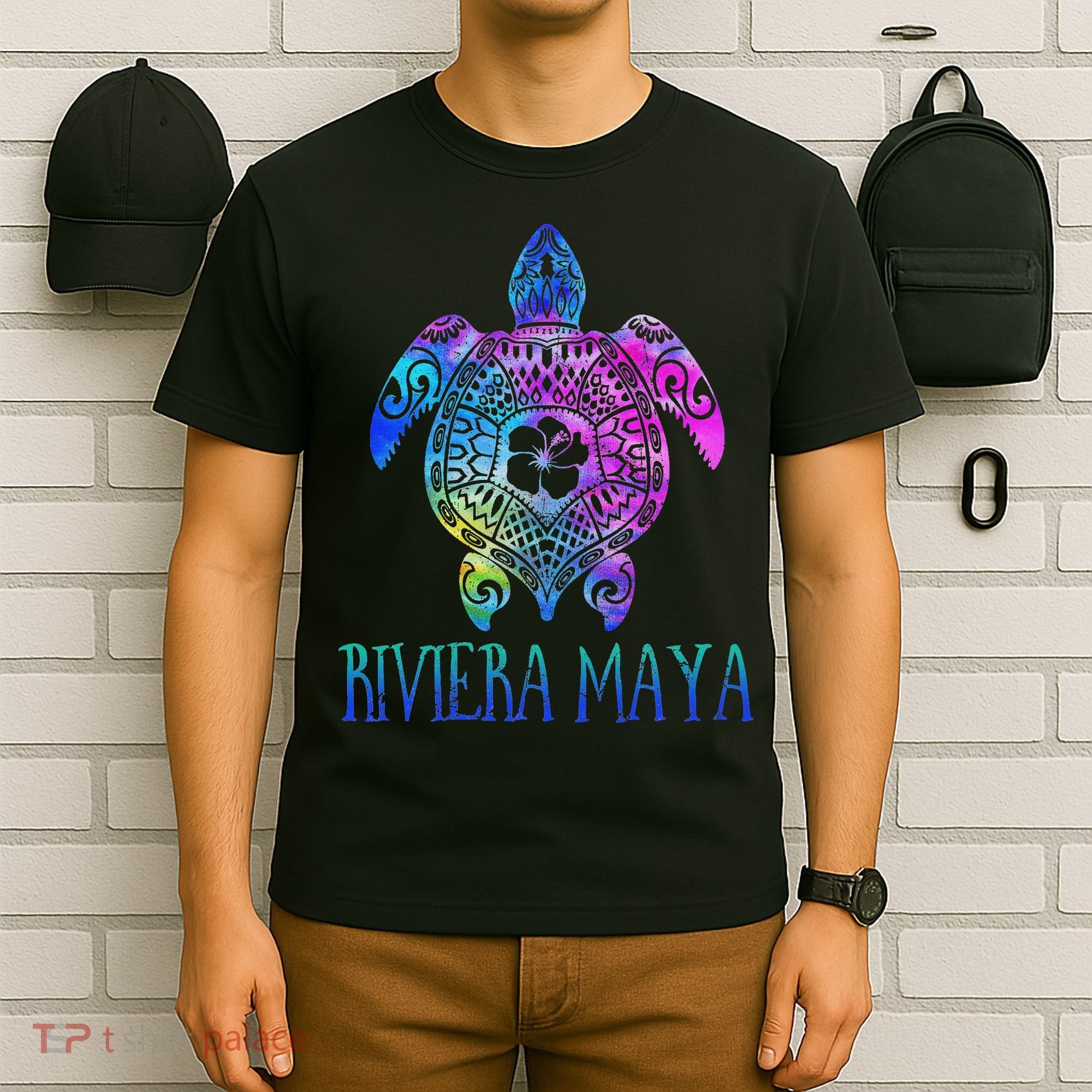 Riviera Maya Mexico Tie Dye Sea Turtle Vacation  T-Shirt