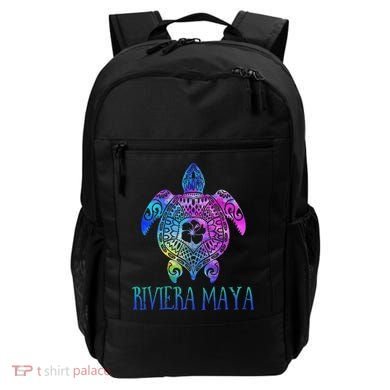 Riviera Maya Mexico Tie Dye Sea Turtle Vacation  Backpack