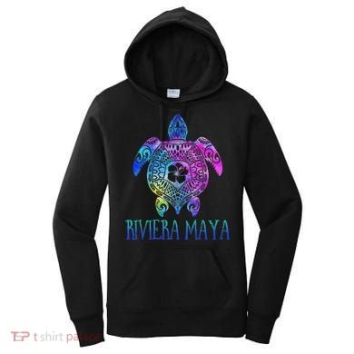 Riviera Maya Mexico Tie Dye Sea Turtle Vacation  Women's Hoodie