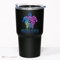 Riviera Maya Mexico Tie Dye Sea Turtle Vacation  Tumbler thumb 0