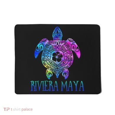 Riviera Maya Mexico Tie Dye Sea Turtle Vacation  Mousepad