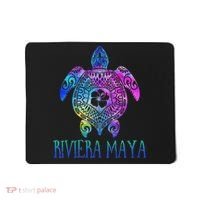Riviera Maya Mexico Tie Dye Sea Turtle Vacation  Mousepad thumb 0