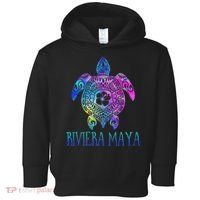 Riviera Maya Mexico Tie Dye Sea Turtle Vacation  Toddler Hoodie thumb 0