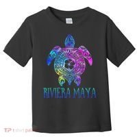Riviera Maya Mexico Tie Dye Sea Turtle Vacation  Toddler T-Shirt thumb 0