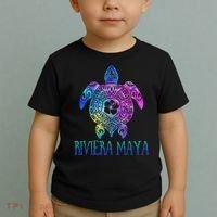 Riviera Maya Mexico Tie Dye Sea Turtle Vacation  Toddler T-Shirt thumb 2