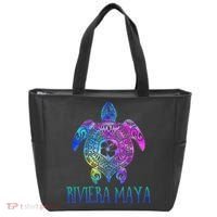 Riviera Maya Mexico Tie Dye Sea Turtle Vacation  Tote Bag thumb 0