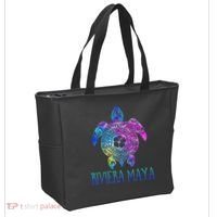 Riviera Maya Mexico Tie Dye Sea Turtle Vacation  Tote Bag thumb 2