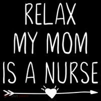 Relax My Mom Is A Nurse Practitioner Gift Women's Hoodie thumb 2