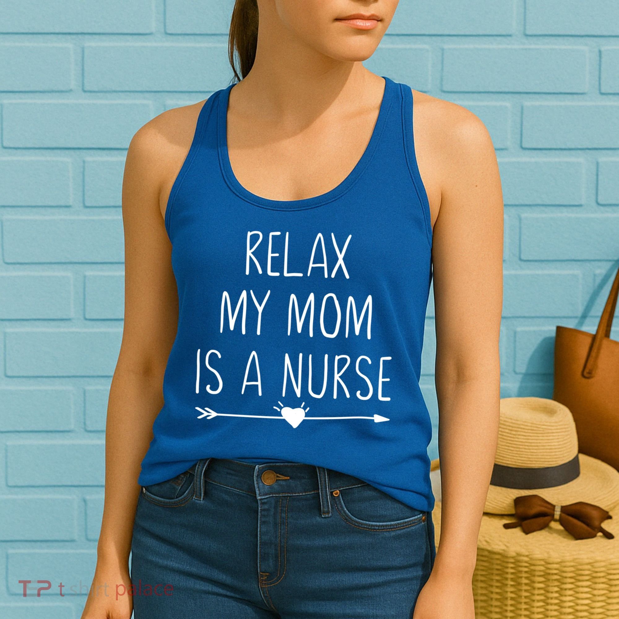 Relax My Mom Is A Nurse Practitioner Gift Women's Tank Top