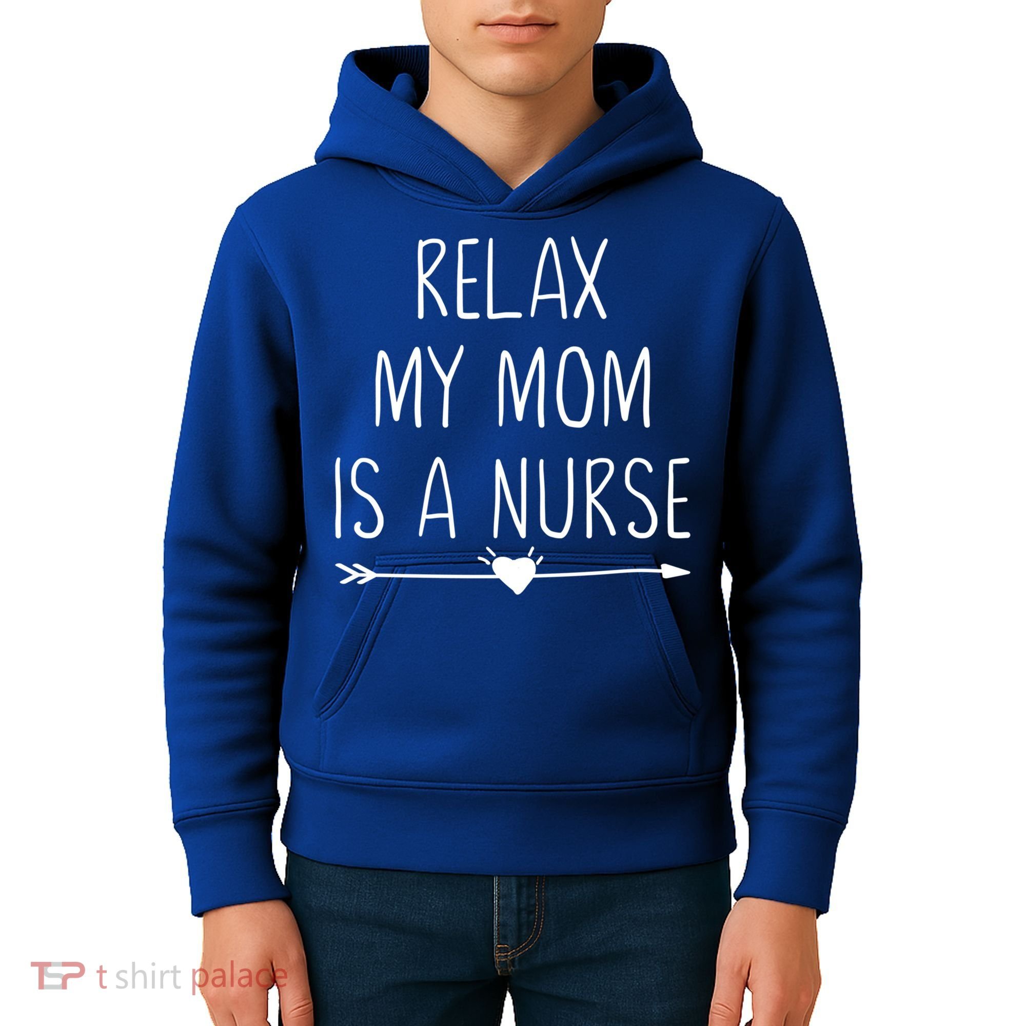 Relax My Mom Is A Nurse Practitioner Gift Kids Hoodie