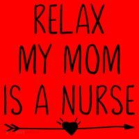 Relax My Mom Is A Nurse Practitioner Gift Santa Hat thumb 1