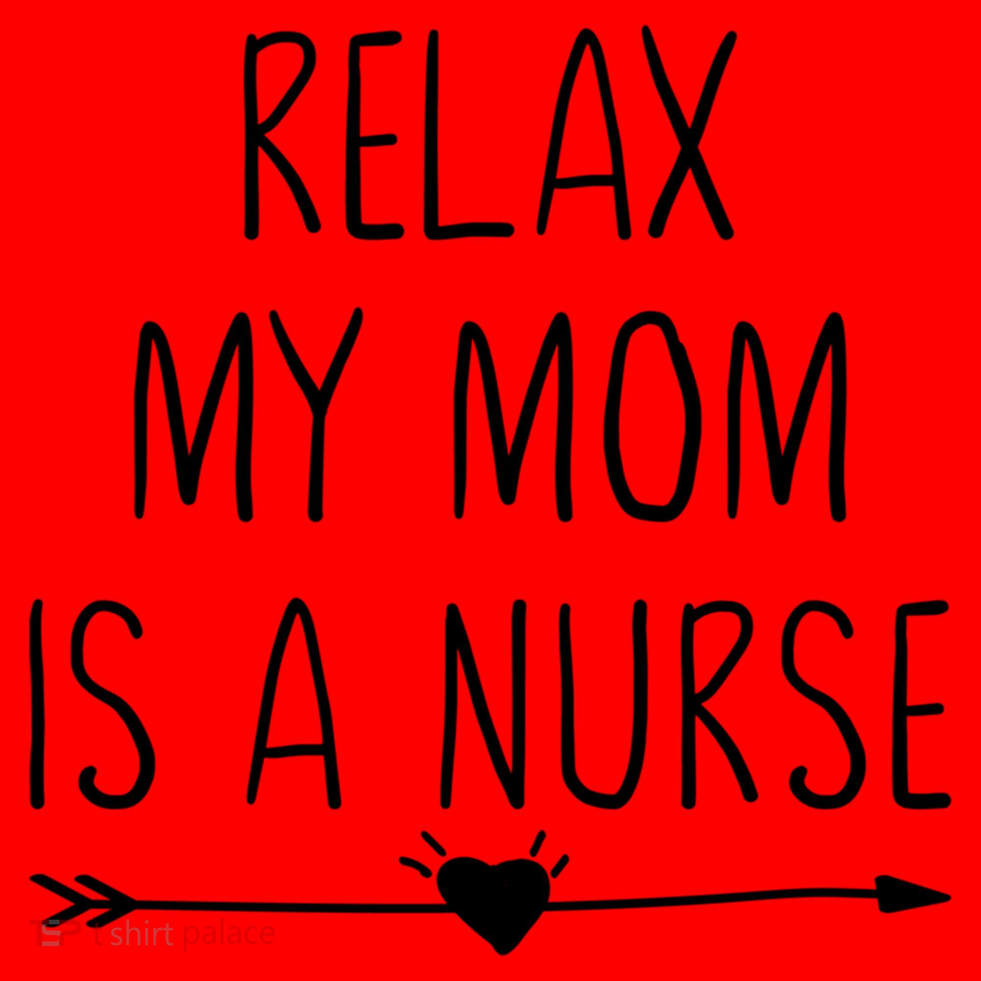 Relax My Mom Is A Nurse Practitioner Gift Santa Hat