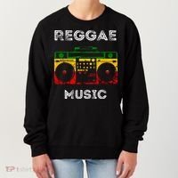 Reggae Music Musicbox Boombox Rastafari Roots Rasta Reggae  Women's Sweatshirt thumb 0