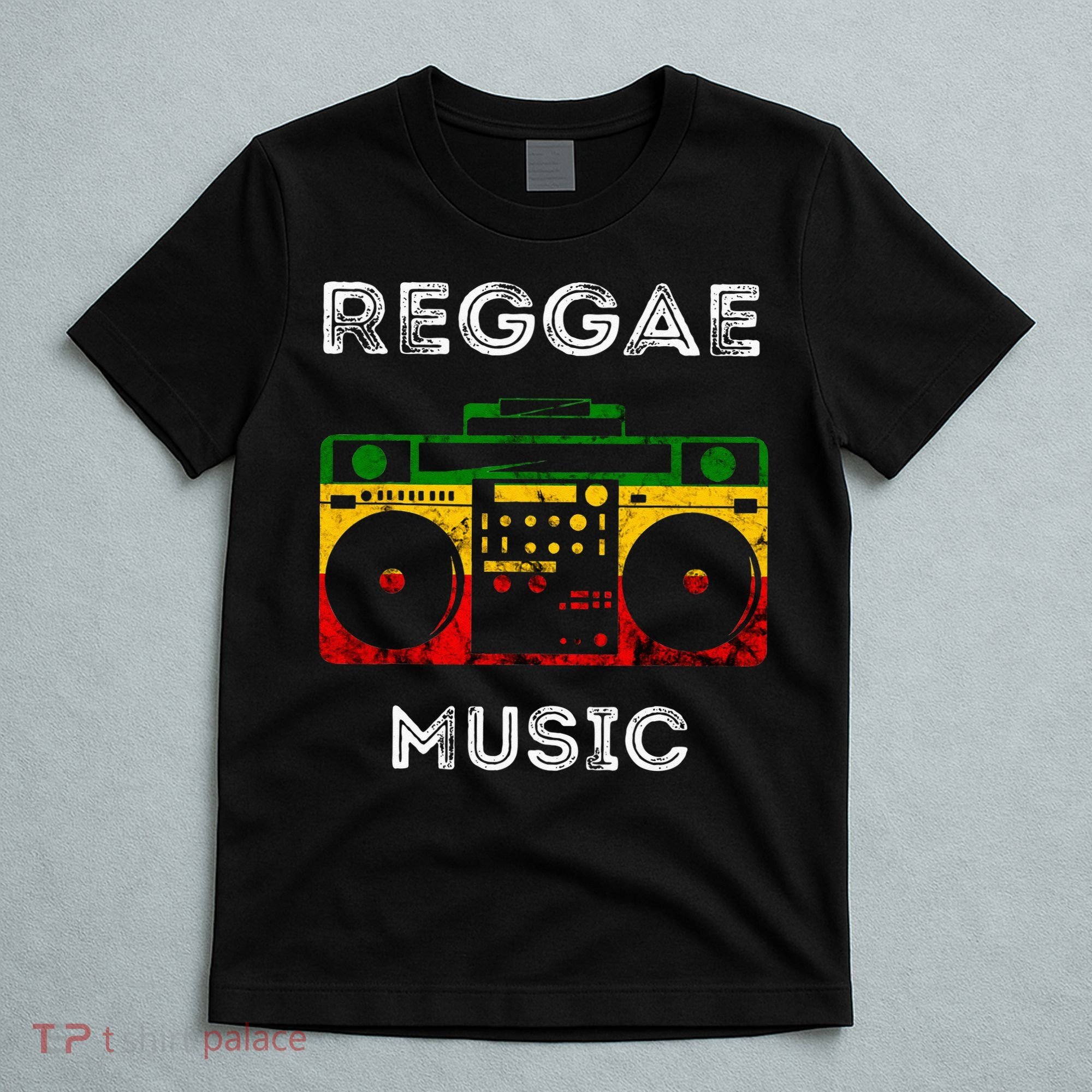 Reggae Music Musicbox Boombox Rastafari Roots Rasta Reggae  T-Shirt