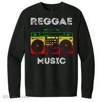 Reggae Music Musicbox Boombox Rastafari Roots Rasta Reggae  V.I.T. Fleece Crew Sweatshirt thumb 0