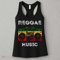 Reggae Music Musicbox Boombox Rastafari Roots Rasta Reggae  Women's Tank Top thumb 3