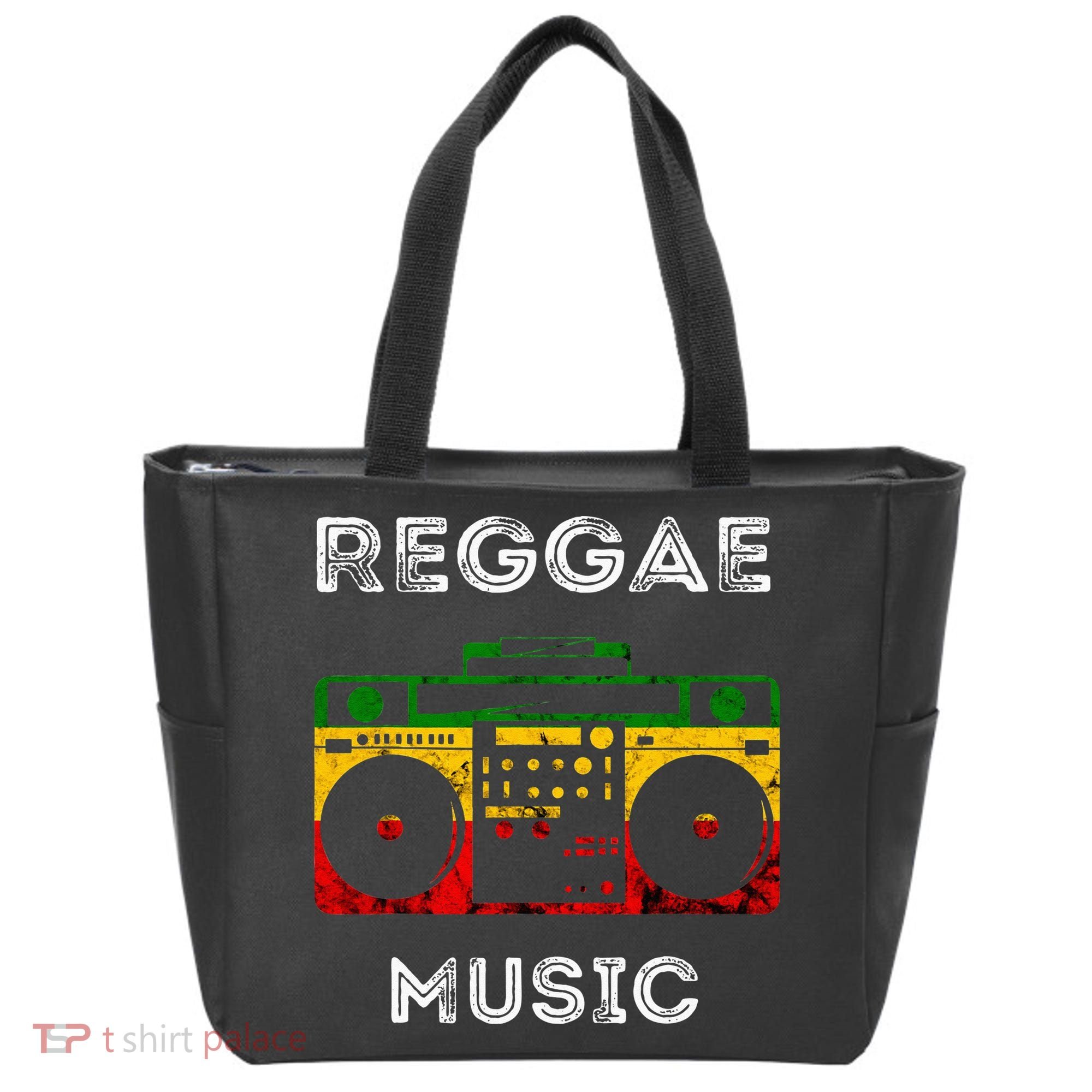 Reggae Music Musicbox Boombox Rastafari Roots Rasta Reggae  Tote Bag