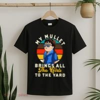 Redneck My Mullet Brings All The To The Yard T-Shirt thumb 2