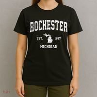 Rochester Michigan Mi Vintage Sports T-Shirt thumb 4