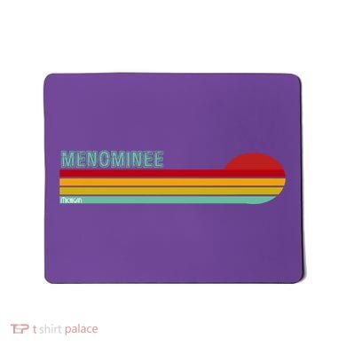 Retro Menominee Michigan Mousepad