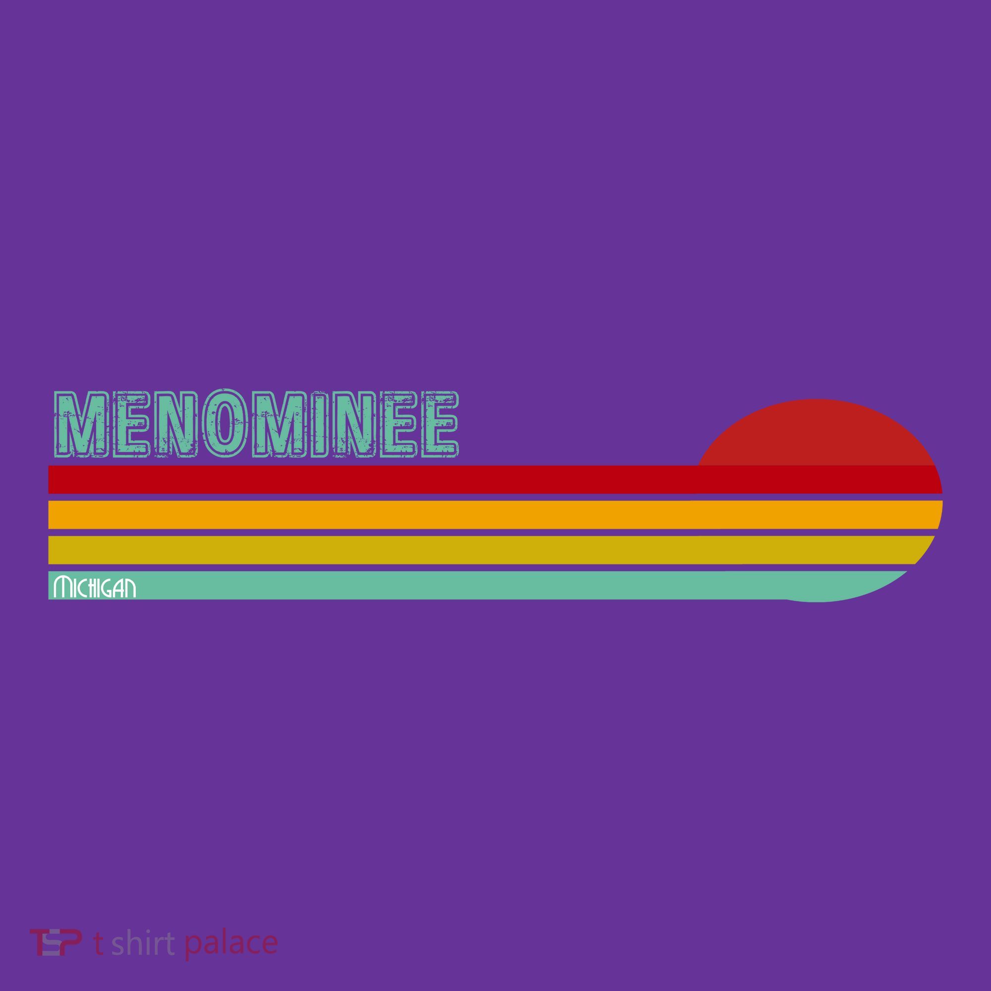 Retro Menominee Michigan Toddler Hoodie