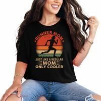 Runner Mom Marathon Race Track And Field Mothers Day Gift Comfort Colors T-Shirt thumb 0