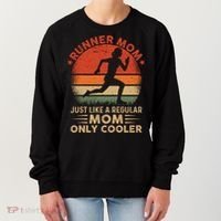 Runner Mom Marathon Race Track And Field Mothers Day Gift Women's Sweatshirt thumb 0