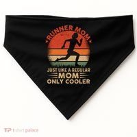 Runner Mom Marathon Race Track And Field Mothers Day Gift USA-Made Doggie Bandana thumb 0